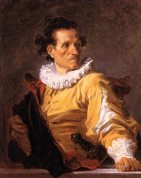 ジャン・オノレ・フラゴナール Painting - 戦士と呼ばれた男の肖像 ジャン・オノレ・フラゴナール